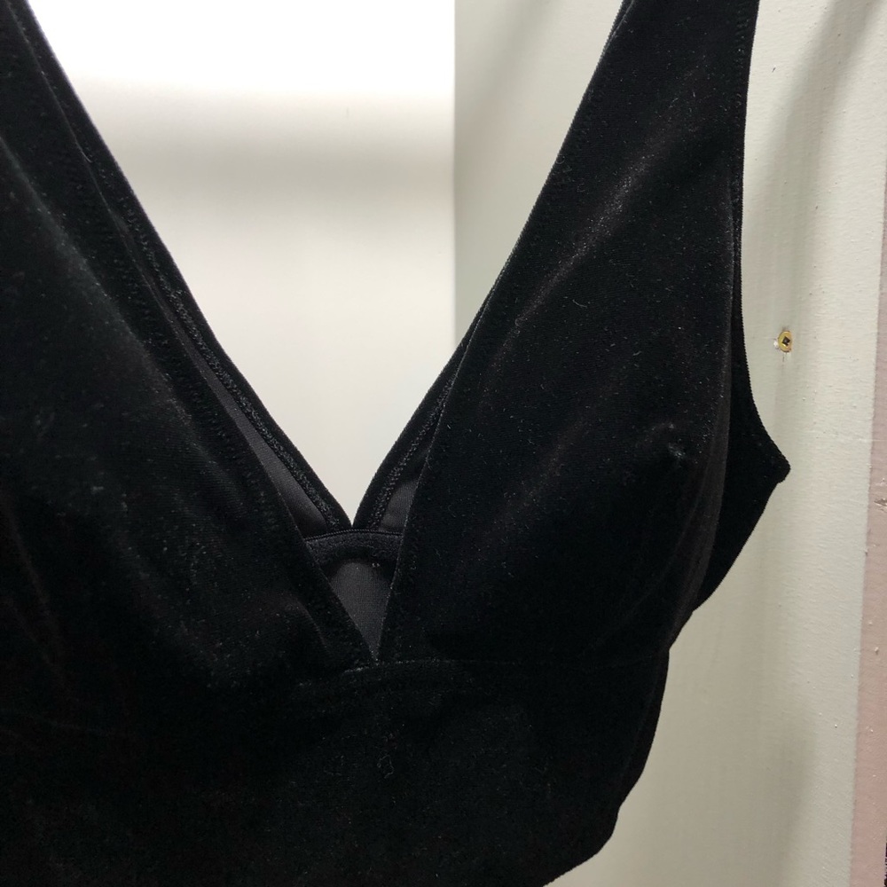 La SENZA Black Velvet like Top - Picture 2 of 6